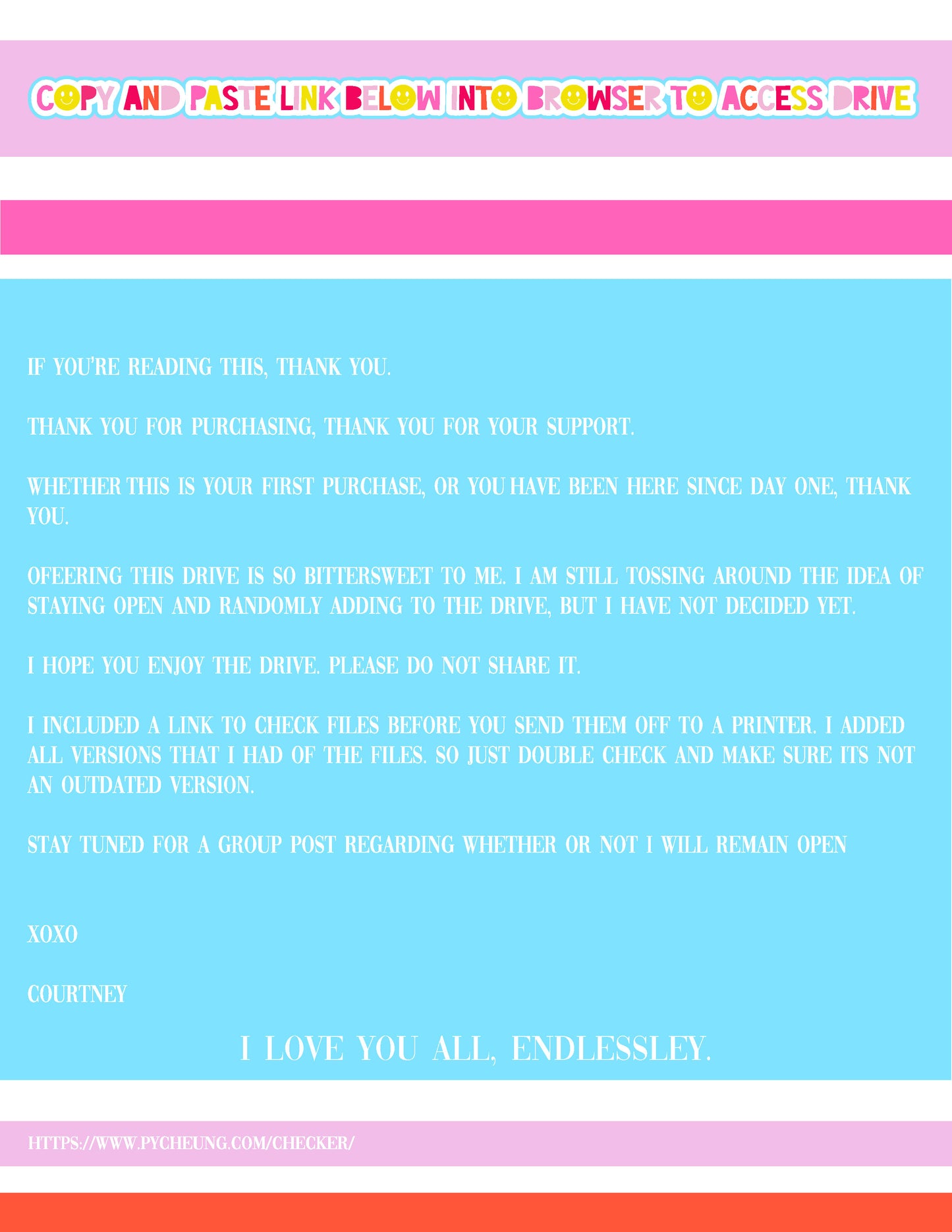 Lifetime Drive— 1,300+ files