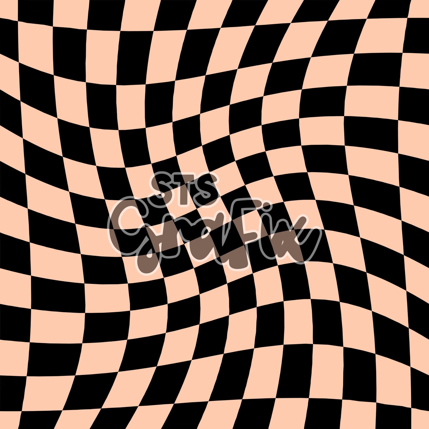 Warped Checks—Black/Tan