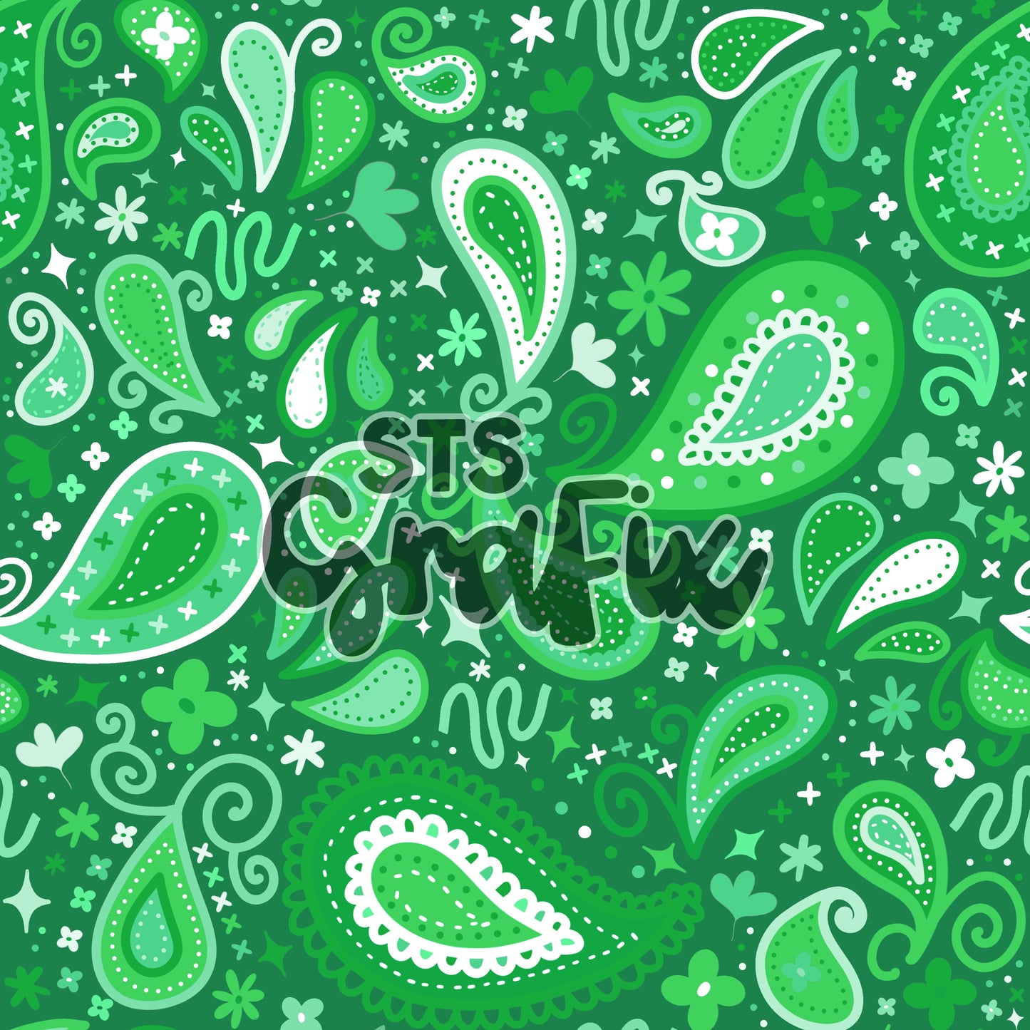 Green Paisley