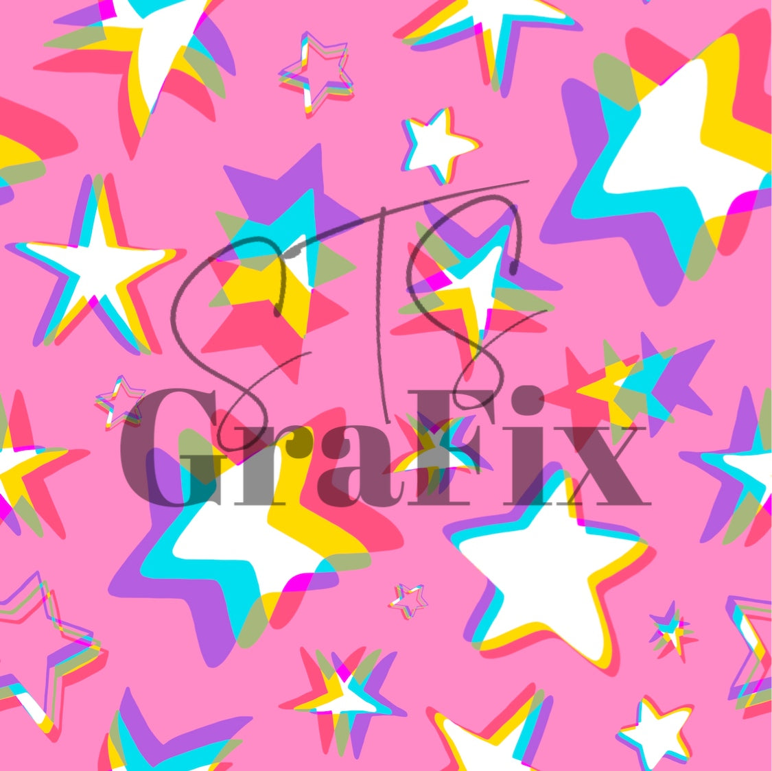 Monochrome Stars—Pink