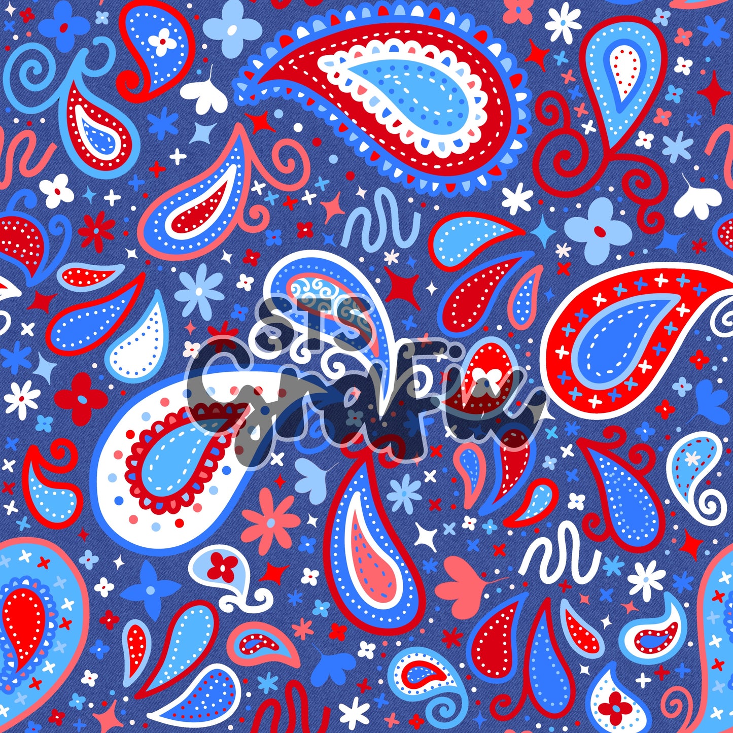 RWB Denim Paisley