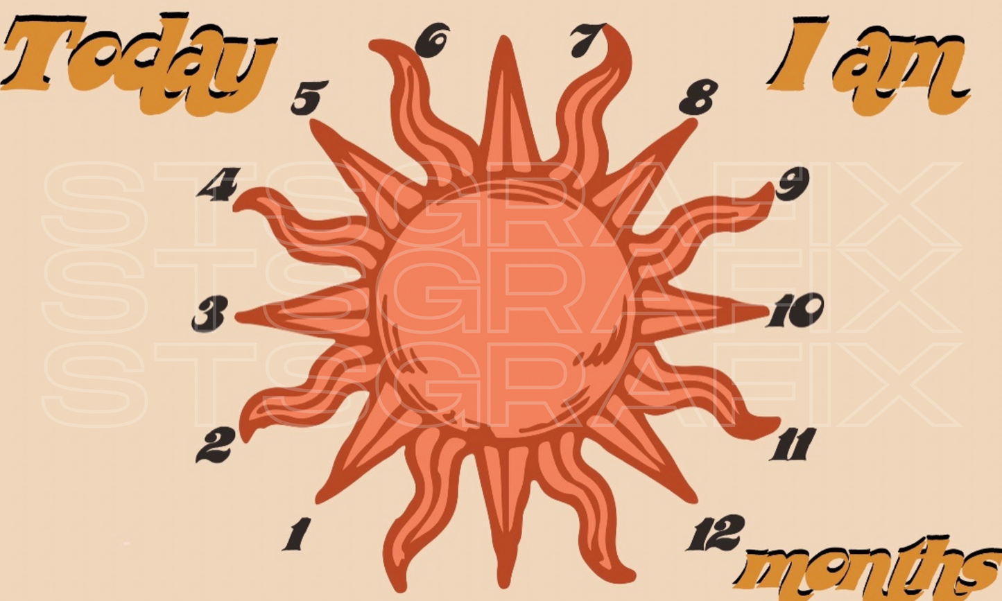 Sun Milestone Blanket