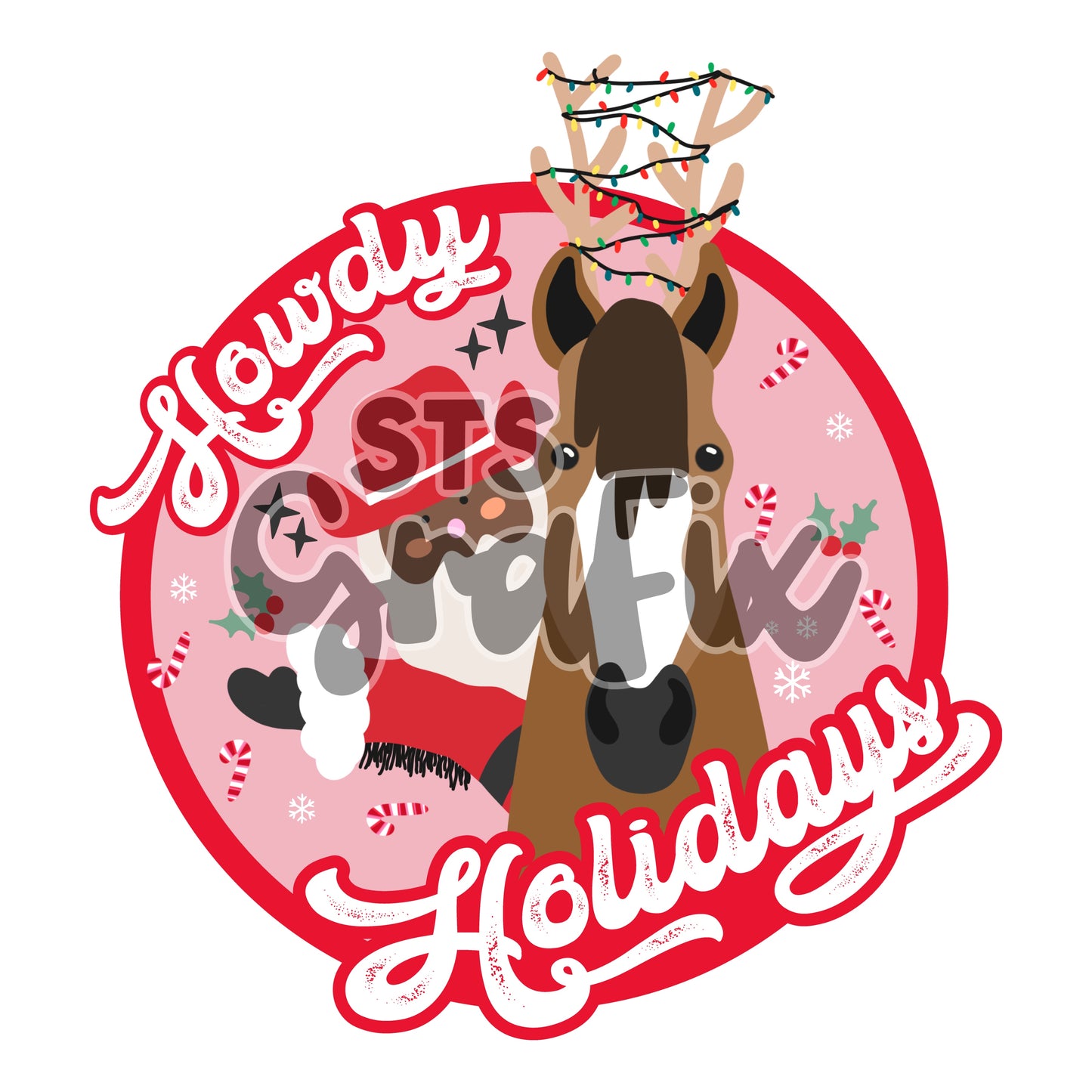howdy holidays— pink PNGs