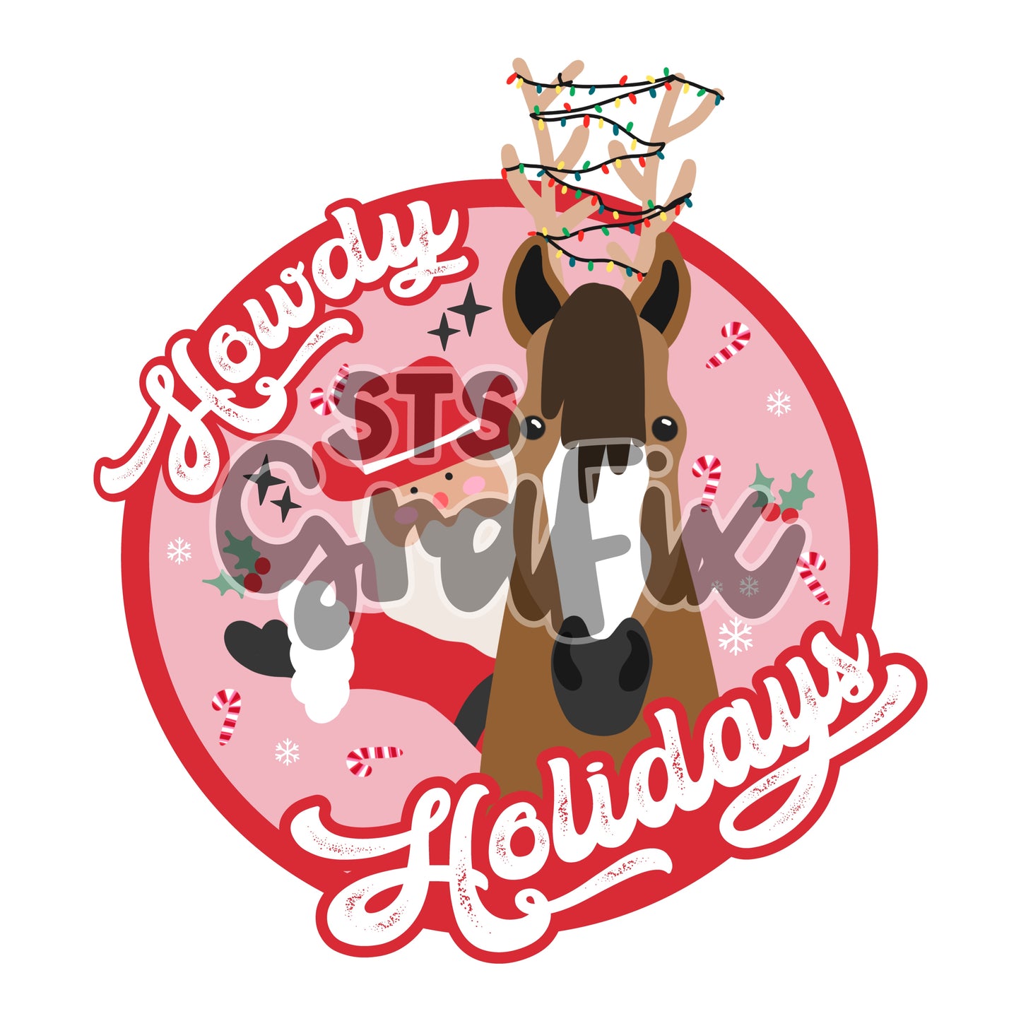 howdy holidays— pink PNGs
