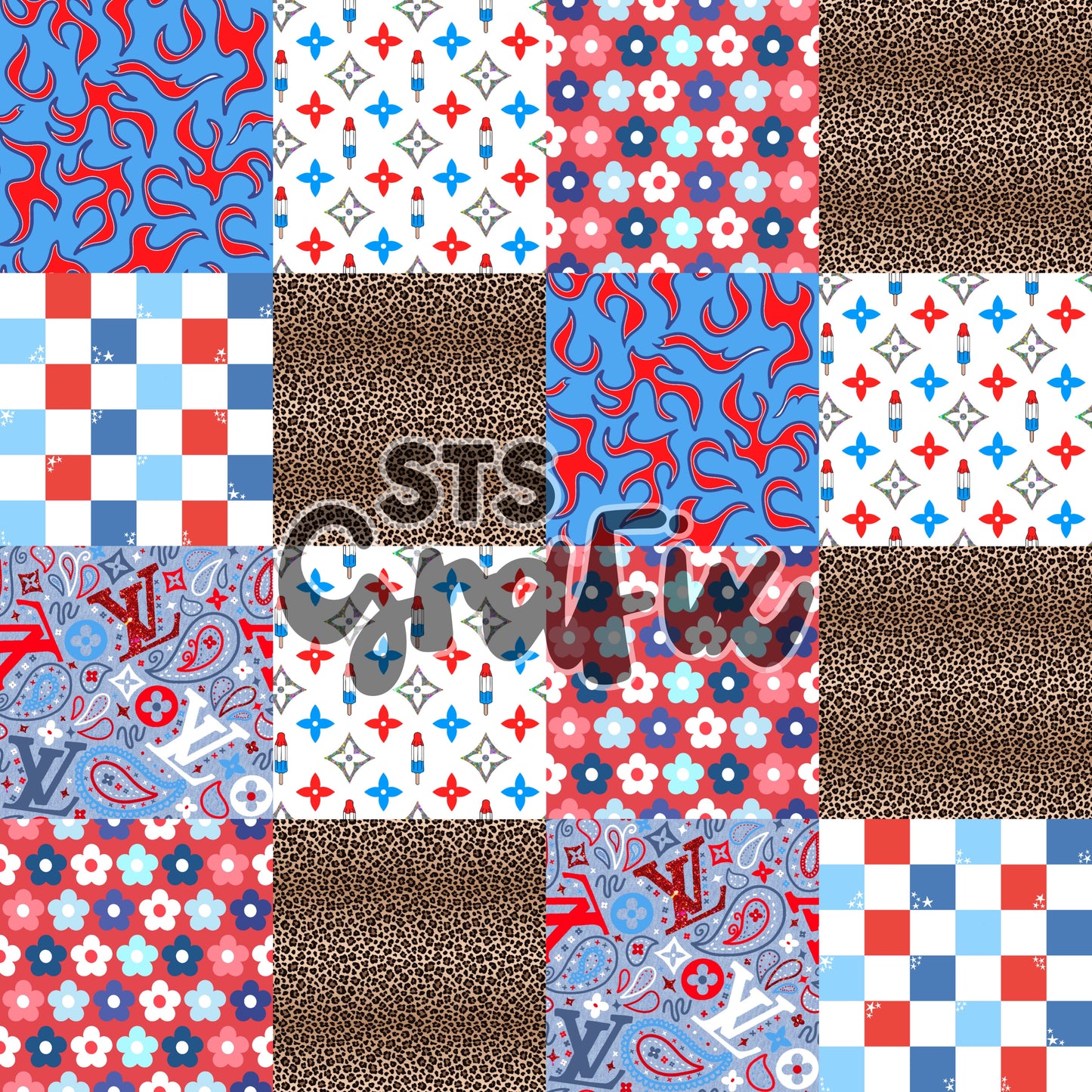 Patriotic Squares 2