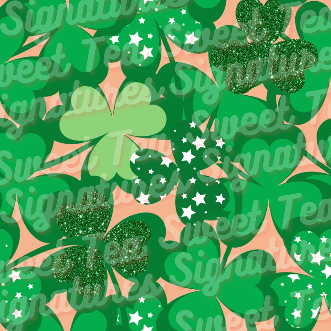 Shamrocks-Peach