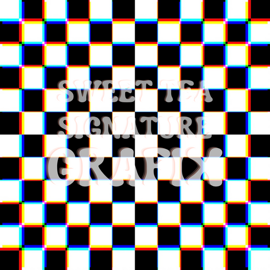 Monochrome Black & White Checkers