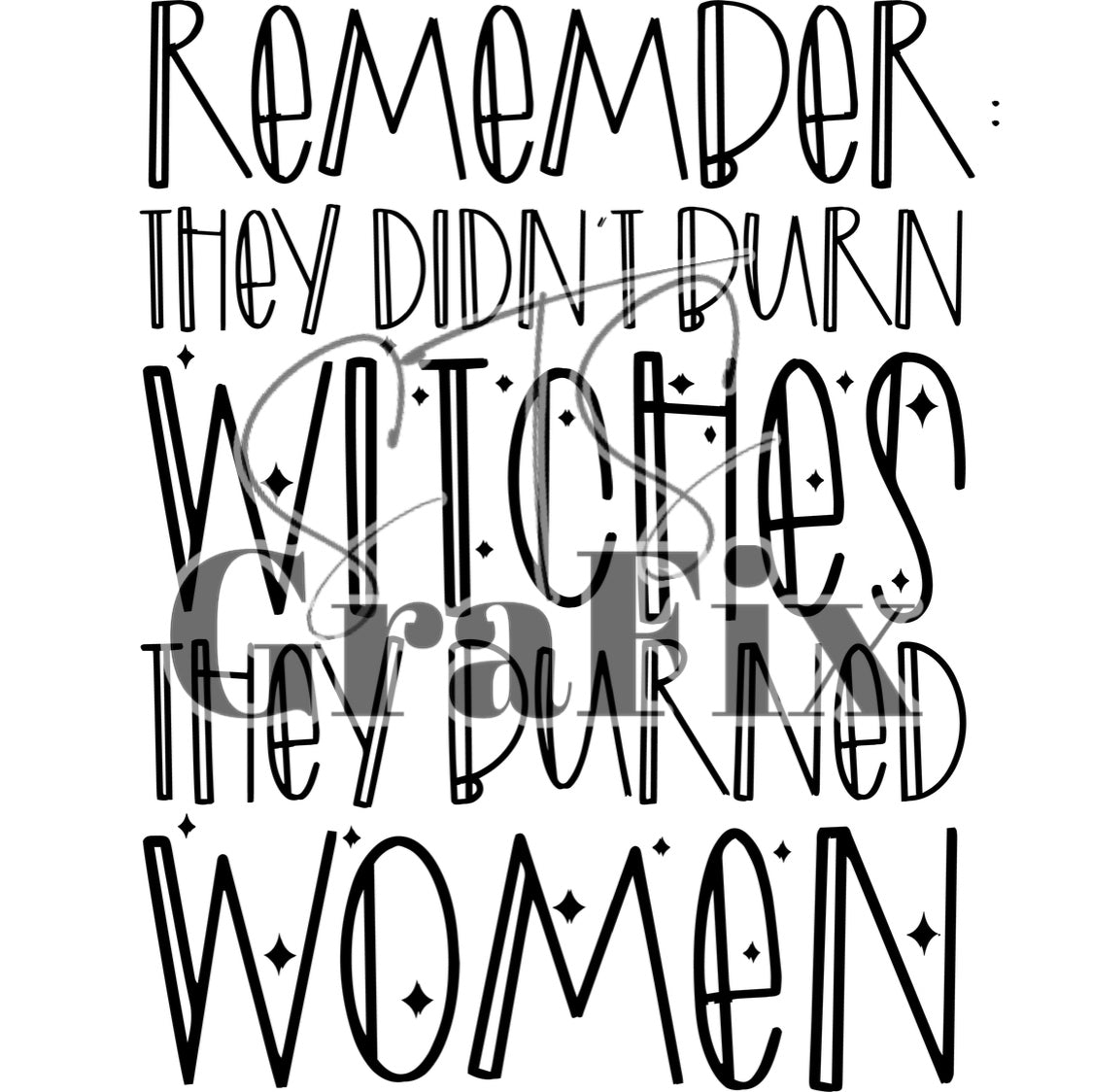 Women Not Witches— Black